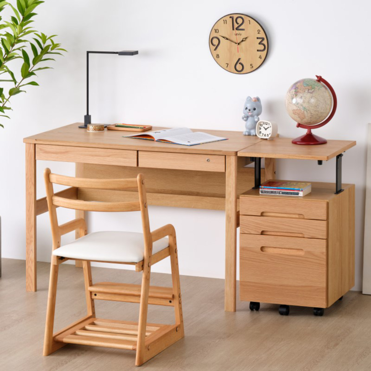 一生紀（ISSEIKI） 学習机 幅105cm シンプル 木製 （ デスク 机 勉強机