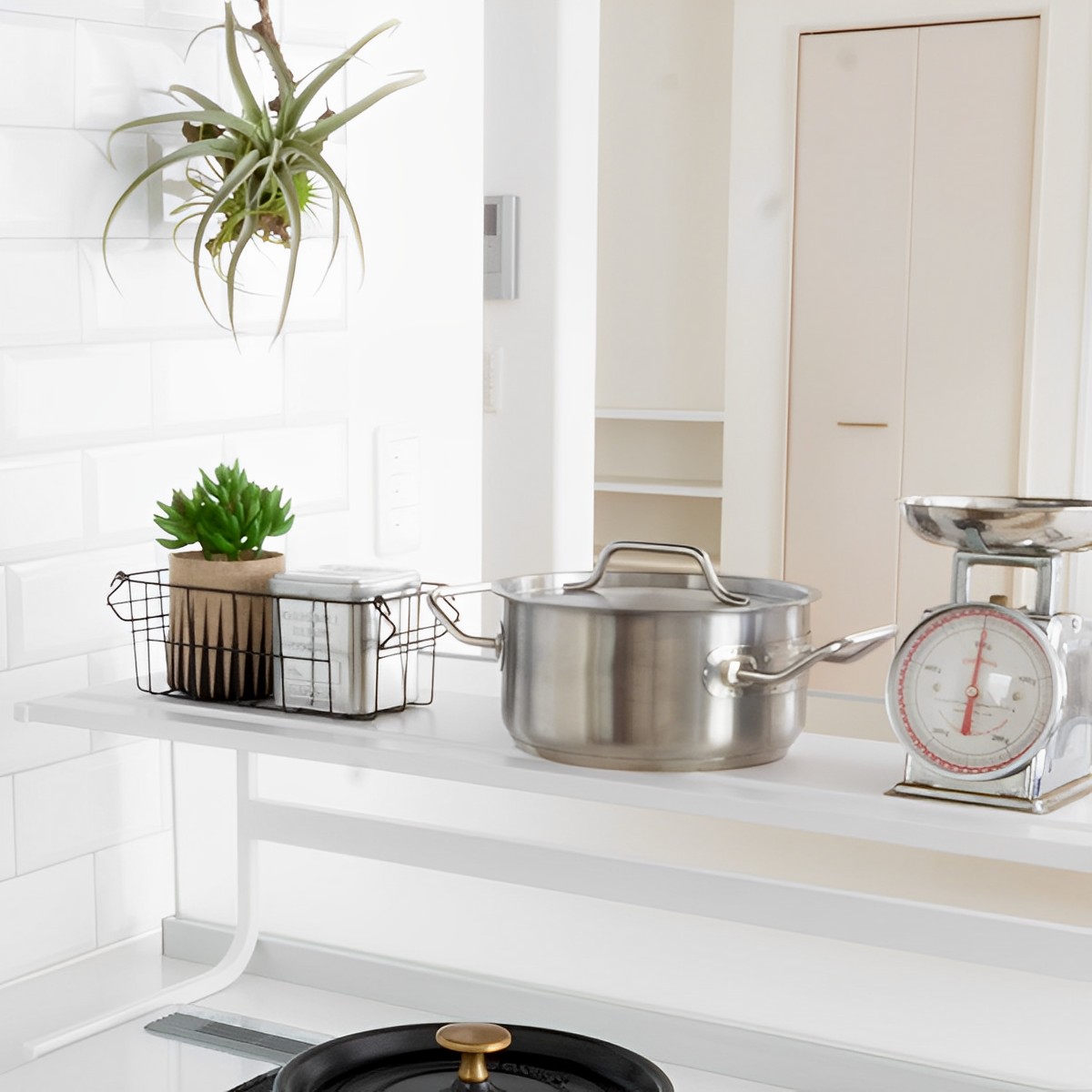 コンロ奥ラック キッチンアシストラック 幅65cm （ コンロラック