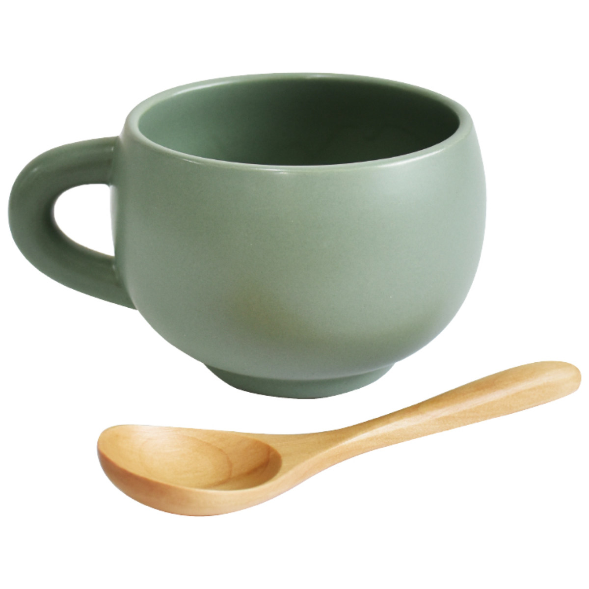 シュガーランド スープカップ スプーン付き 300ml maru 陶磁器 （ 食洗