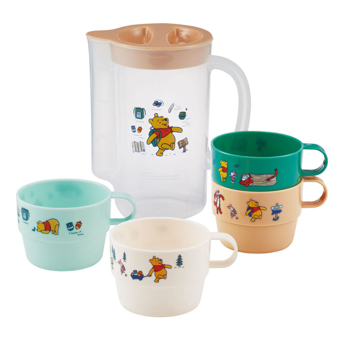 スケーター コップ ケース付スタッキングコップ 4個セット