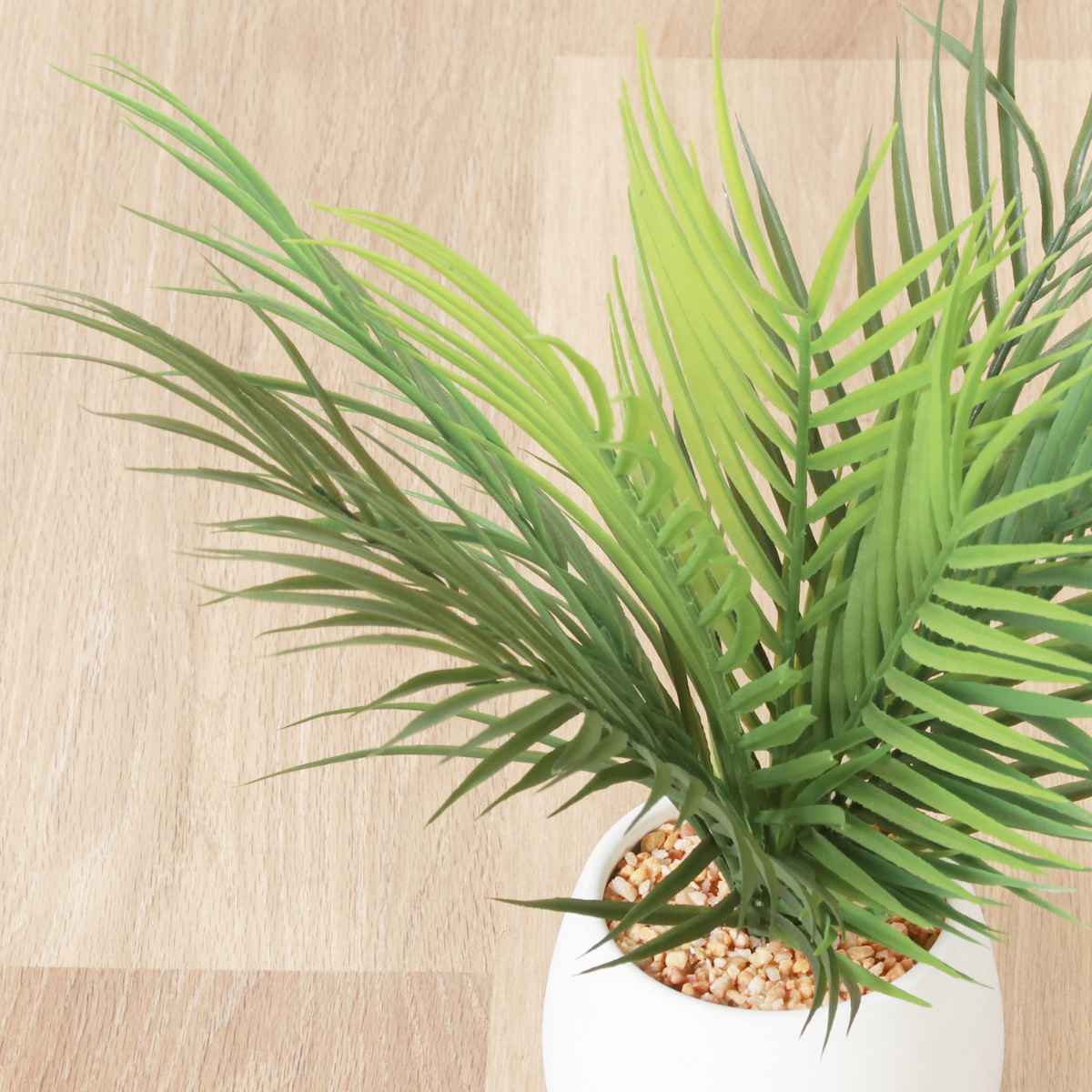 不二貿易（Fuji Boeki） フェイクグリーン ヤシ 高さ36cm セラミック