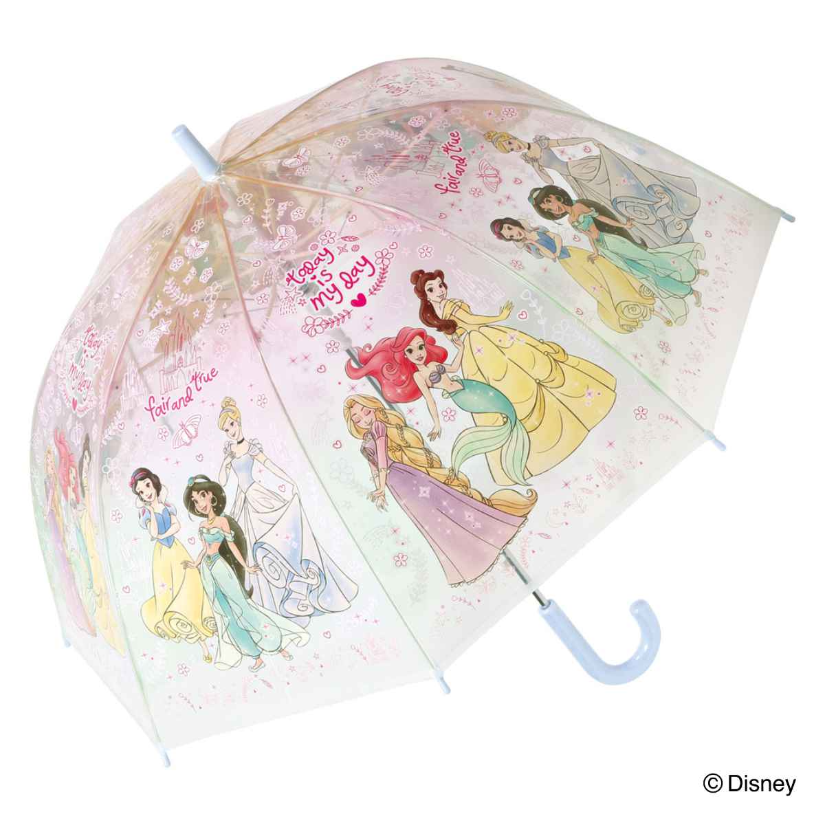 傘 55cm プレミアムビニール傘 キャラクター （ ディズニープリンセス マイメロディ クロミ アナと雪の女王 まいぜんシスターズ ビニール傘 ）