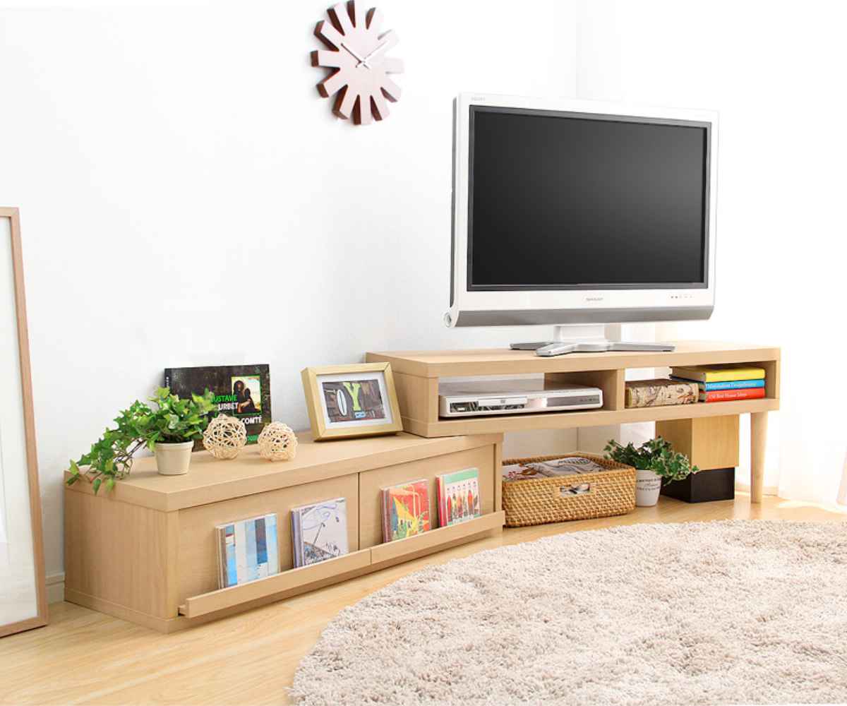 ホームテイスト（HOME taste） テレビ台 幅105-196cm 伸縮式 北欧風