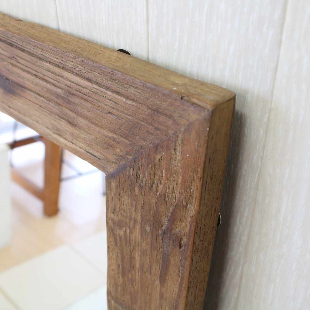 卓上ミラー 40×60cm 木製 壁掛け （ ミラー 卓上 鏡 ウォールミラー