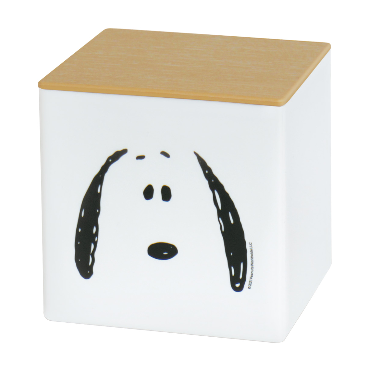 錦化成 箱型ティッシュケース スヌーピー フタ付 日本製 （ ティッシュ