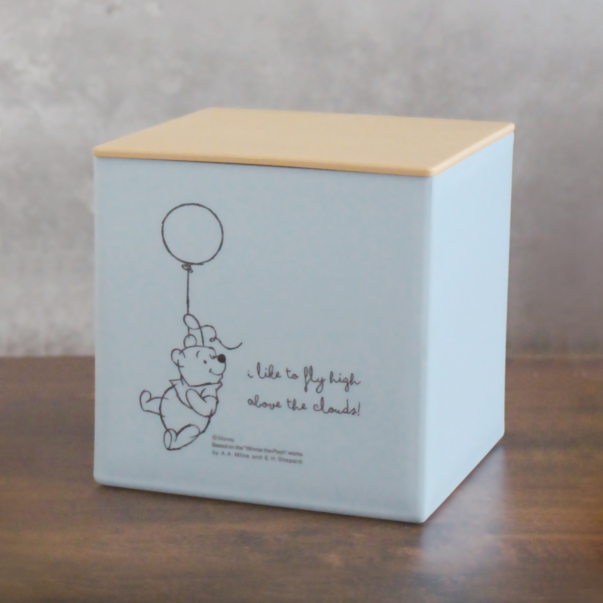 錦化成 箱型ティッシュケース くまのプーさん フタ付 日本製