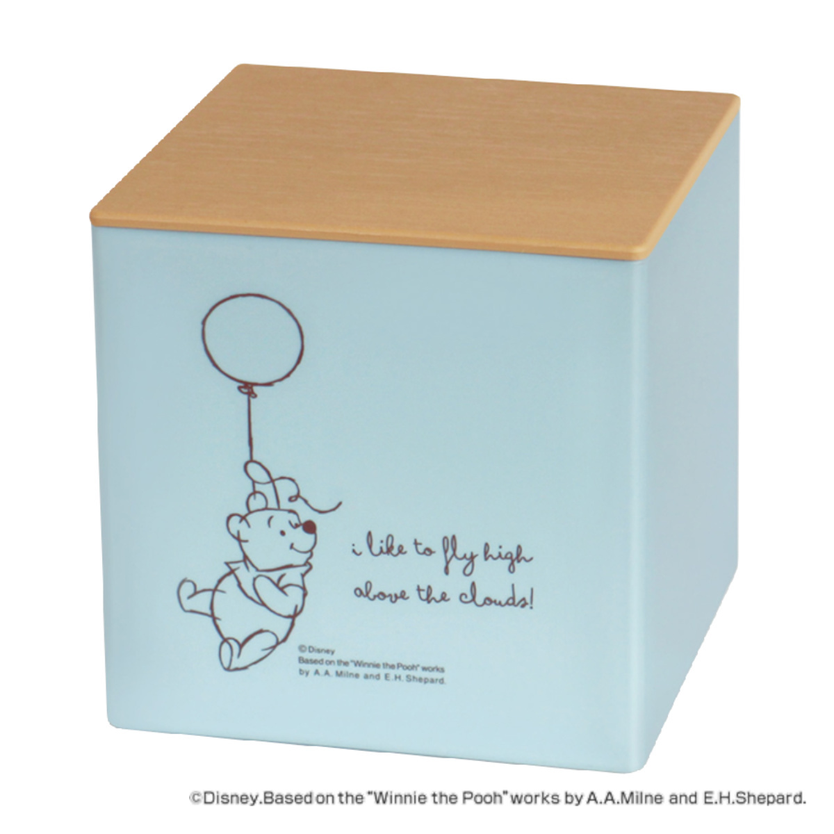 錦化成 箱型ティッシュケース くまのプーさん フタ付 日本製