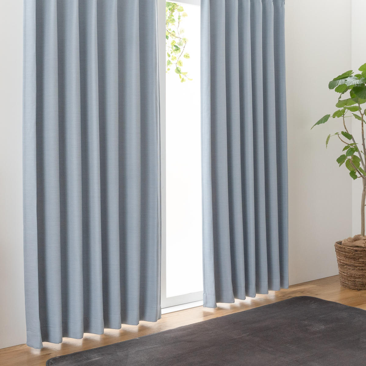 ユニベール（UNIVERS） カーテン 防炎 2級遮光 形状記憶 100×200cm