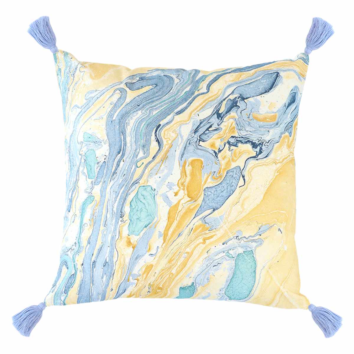 クッションカバー 45×45cm マーブル柄 ハンドメイド 一点物 綿100