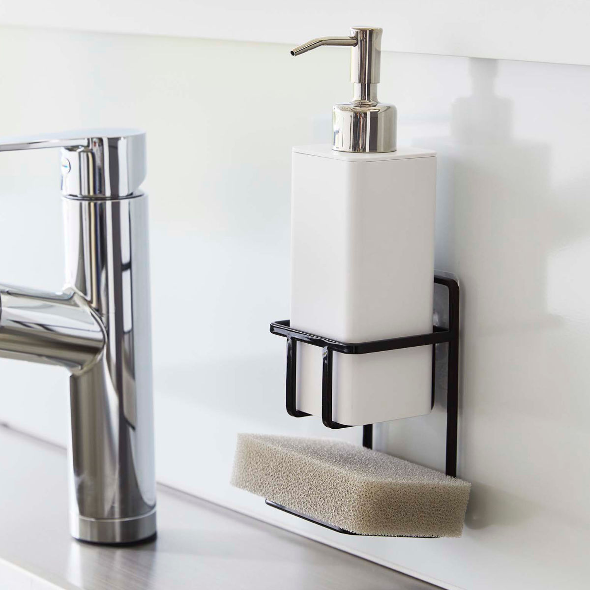 tower 山崎実業 フィルムフックスポンジ＆ボトルホルダー タワー