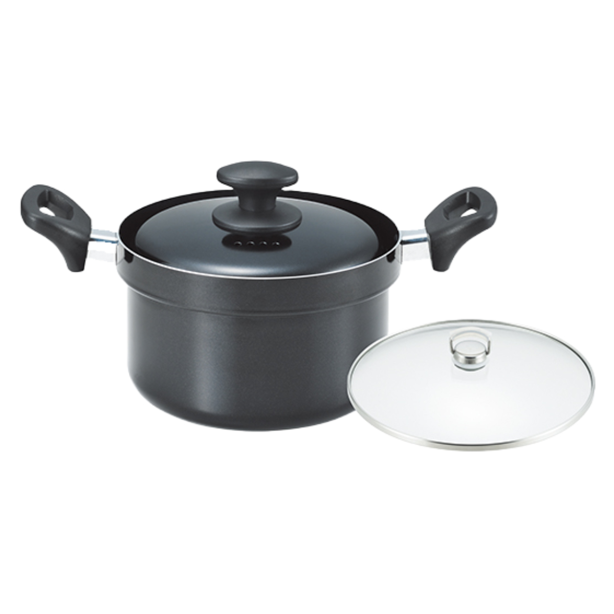 タマハシ 炊飯鍋 5合炊き IH対応 味名人 ガラス蓋付き （ ガス火対応