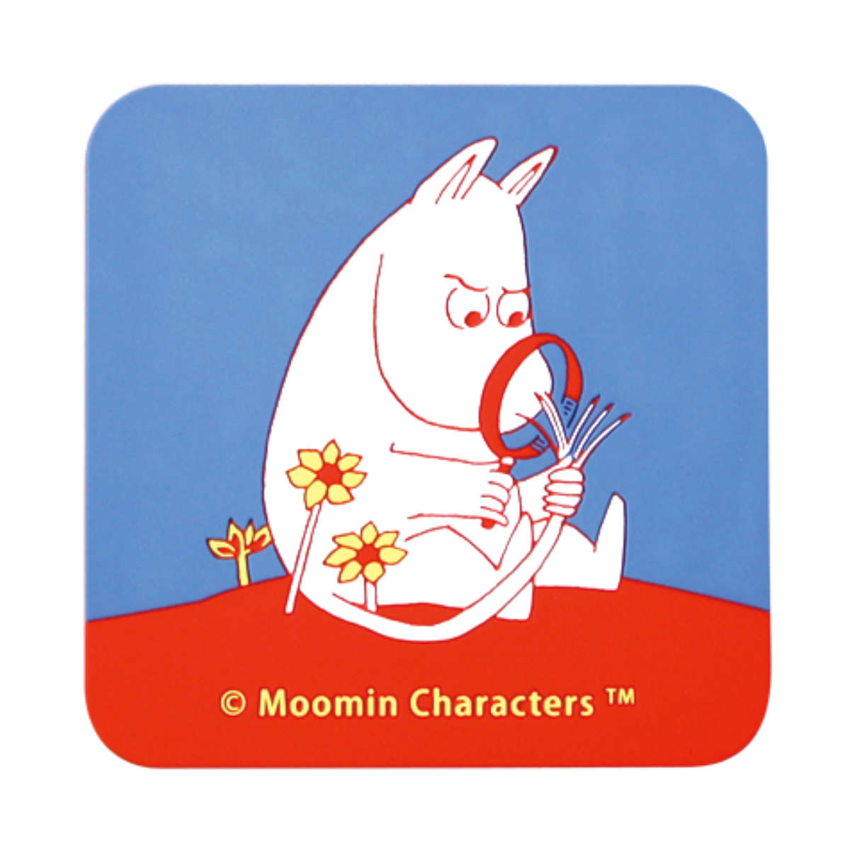コースター 9cm ムーミン プラスチック （ ラバーコースター シリコン