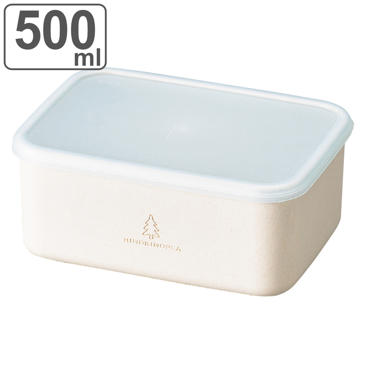 HAKOYA お弁当箱 ランチプラス M ヒノキプラ 1段 500ml （ 弁当箱