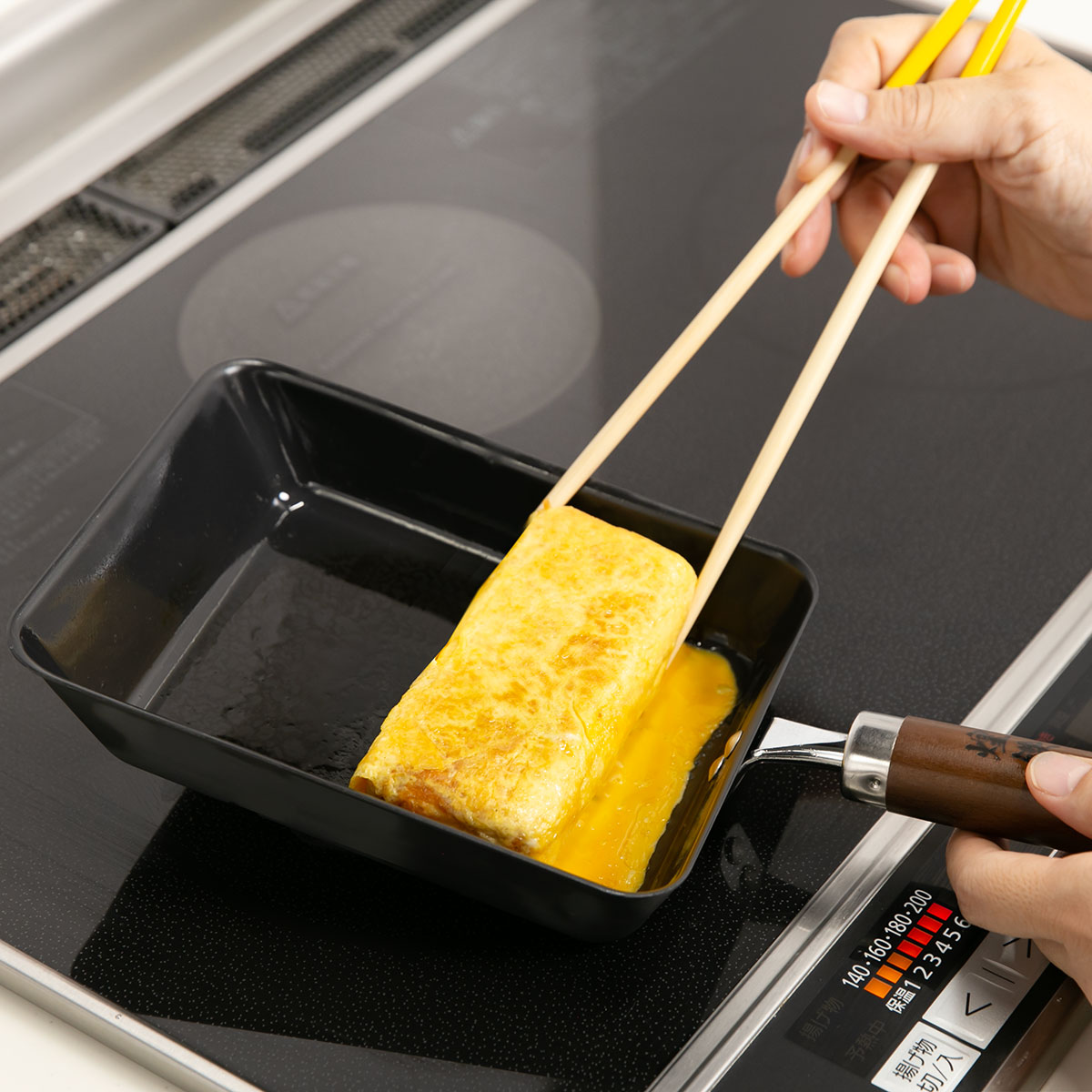 玉子焼き器 鉄製 煌鉄 窒化加工 日本製 （ IH対応 ガス火対応 卵焼き器