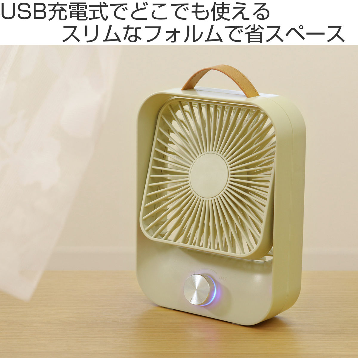 東洋ケース（TOYOCASE） 扇風機 スリムファン 卓上 ミニ usb （ 卓上