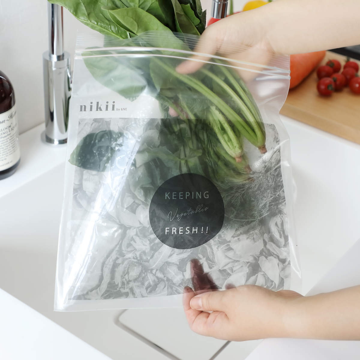 ＆NE ＆NE nikii 保存袋 キープフレッシュバッグ 2サイズセット 50枚入