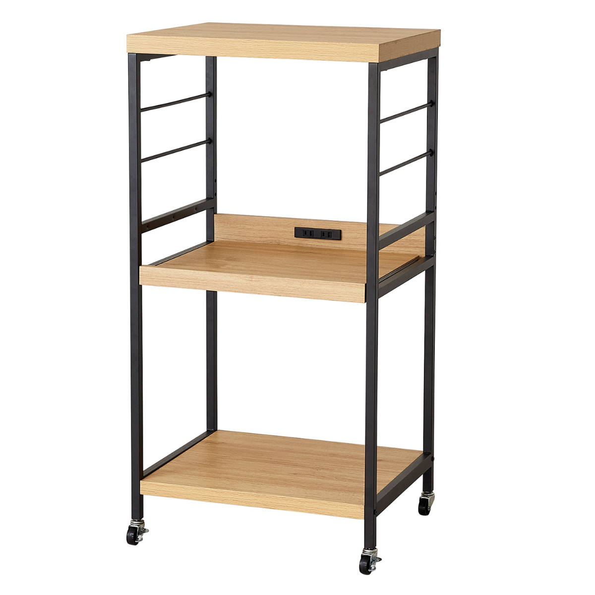 クロシオ キッチンワゴン 3段 ヴィンテージ調 ART 幅55cm （ キッチン