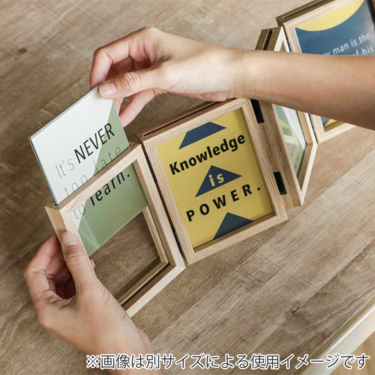 magnet フォトフレーム 4連 ハーフサイズ ハンギング 卓上 （ フォト