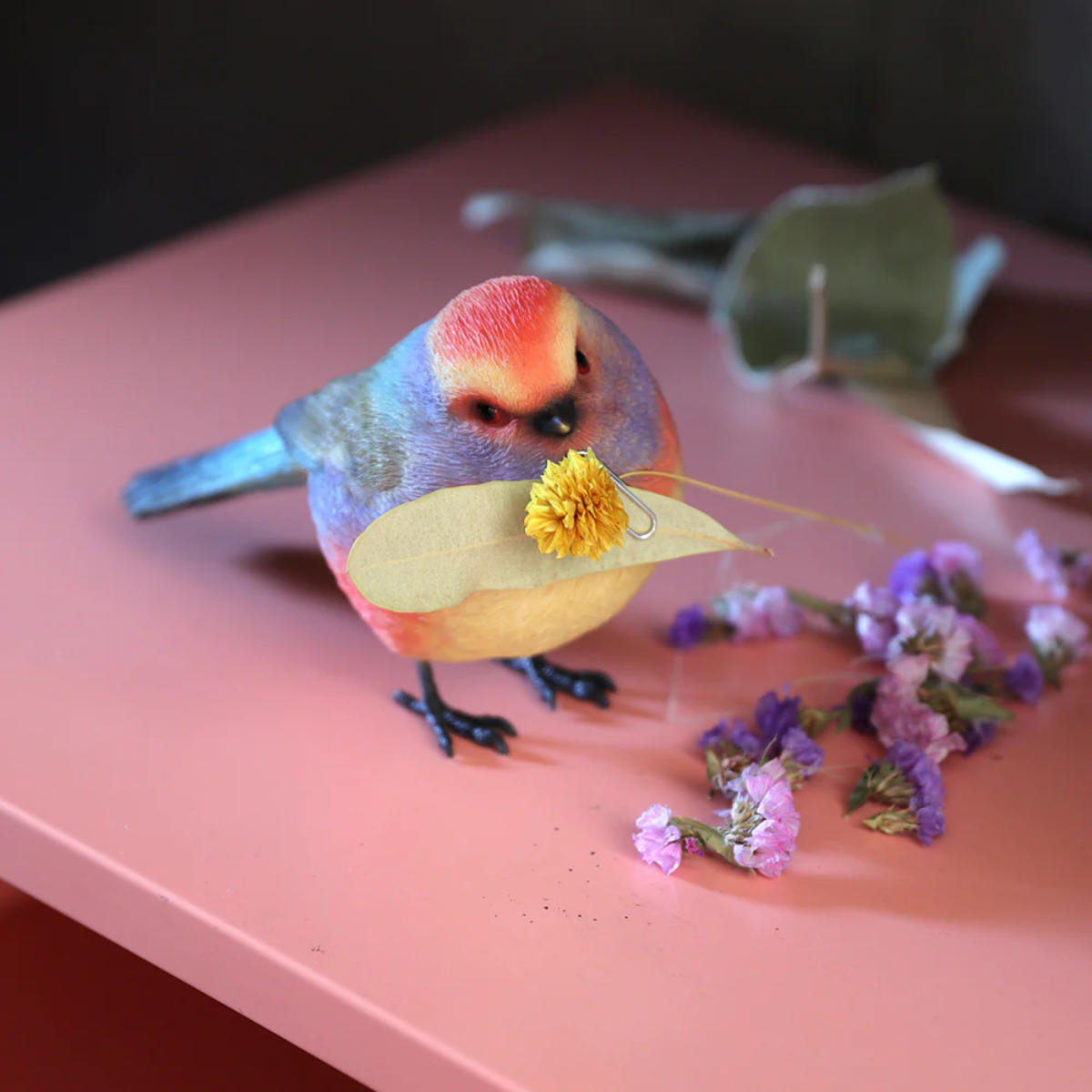 magnet オブジェ BIRDIE BILL フジイロムシクイ マグネット付き