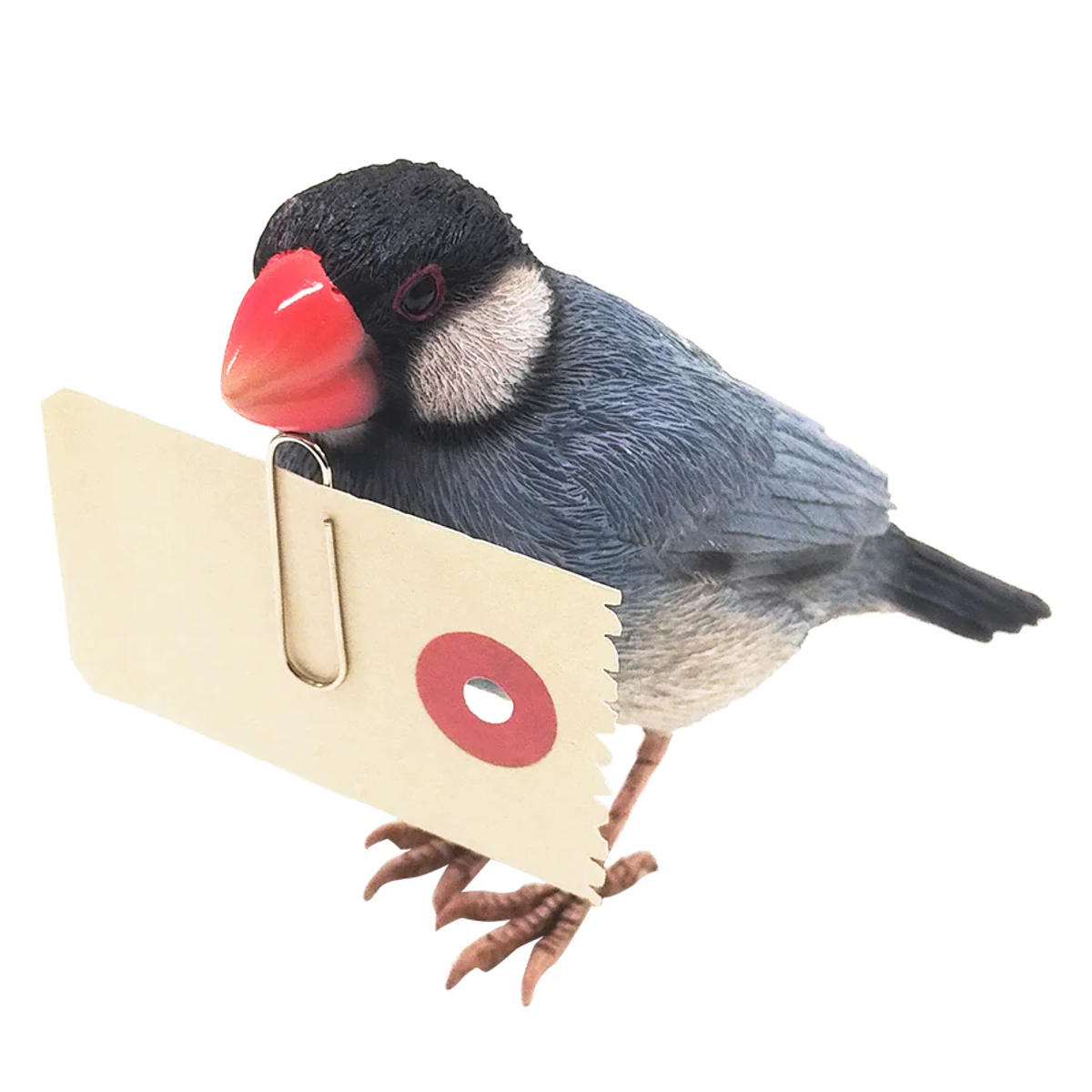 magnet オブジェ BIRDIE BILL 文鳥 マグネット付き （ 置き物 鳥 動物
