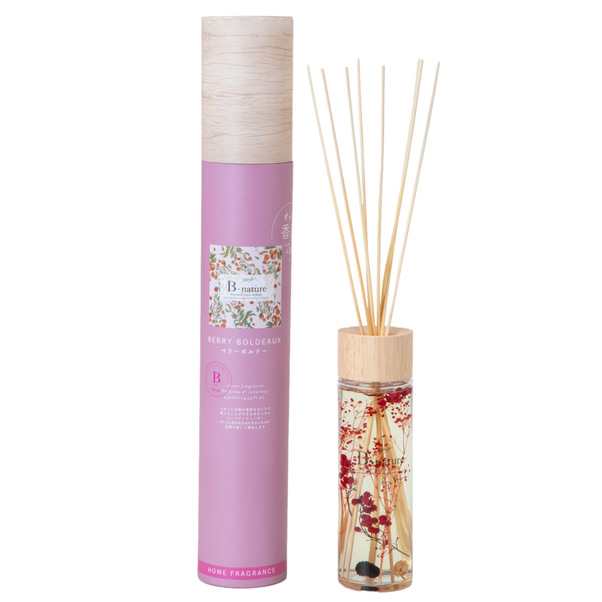 B-nature リードディフューザー 430ml 箱入り （ ディフューザー ハー