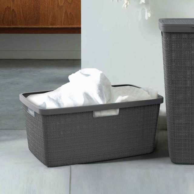 藤栄 ランドリーバスケット CURVER ジュート 46L （ カーバー Jute