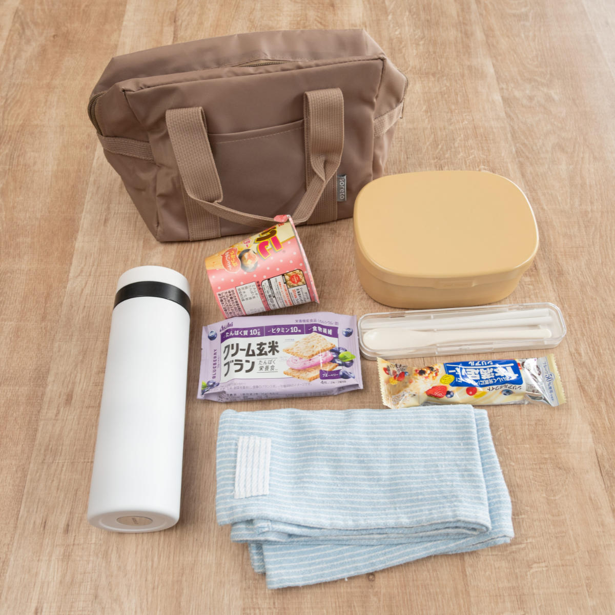 OSK（オーエスケー） ランチバッグ soreto ウォッシャブルランチバッグ