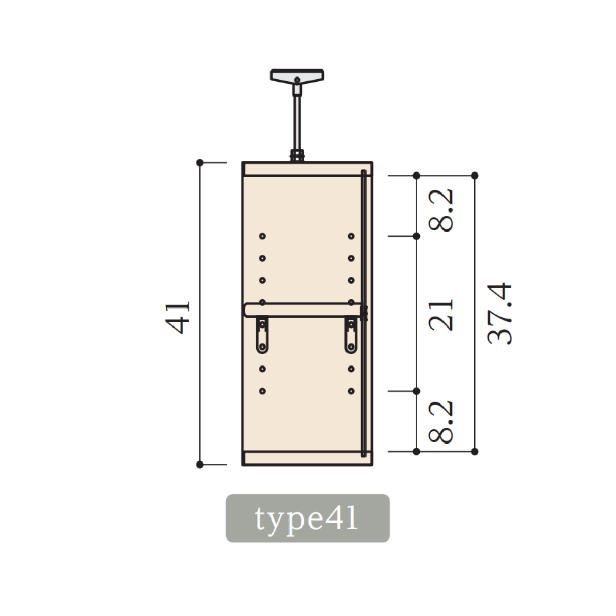 専用 上置き棚 標準棚板 type41 オーダー本棚 奥行25cm 幅25-29cm用