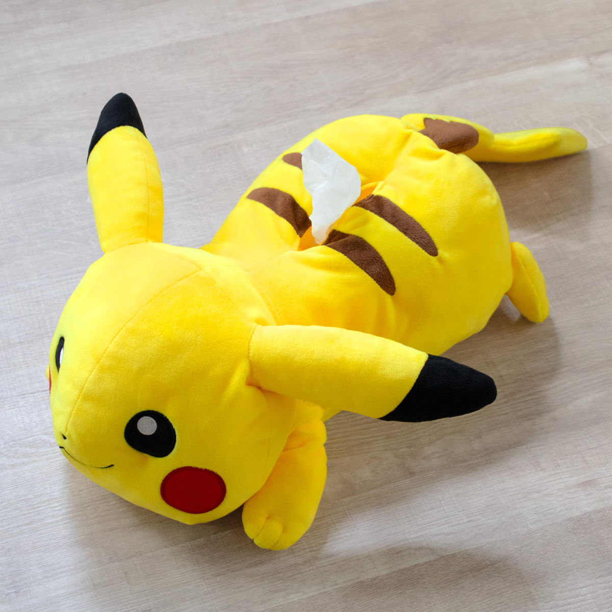 ティッシュケース ポケモン ピカチュウ 寝そべり （ ティッシュカバー