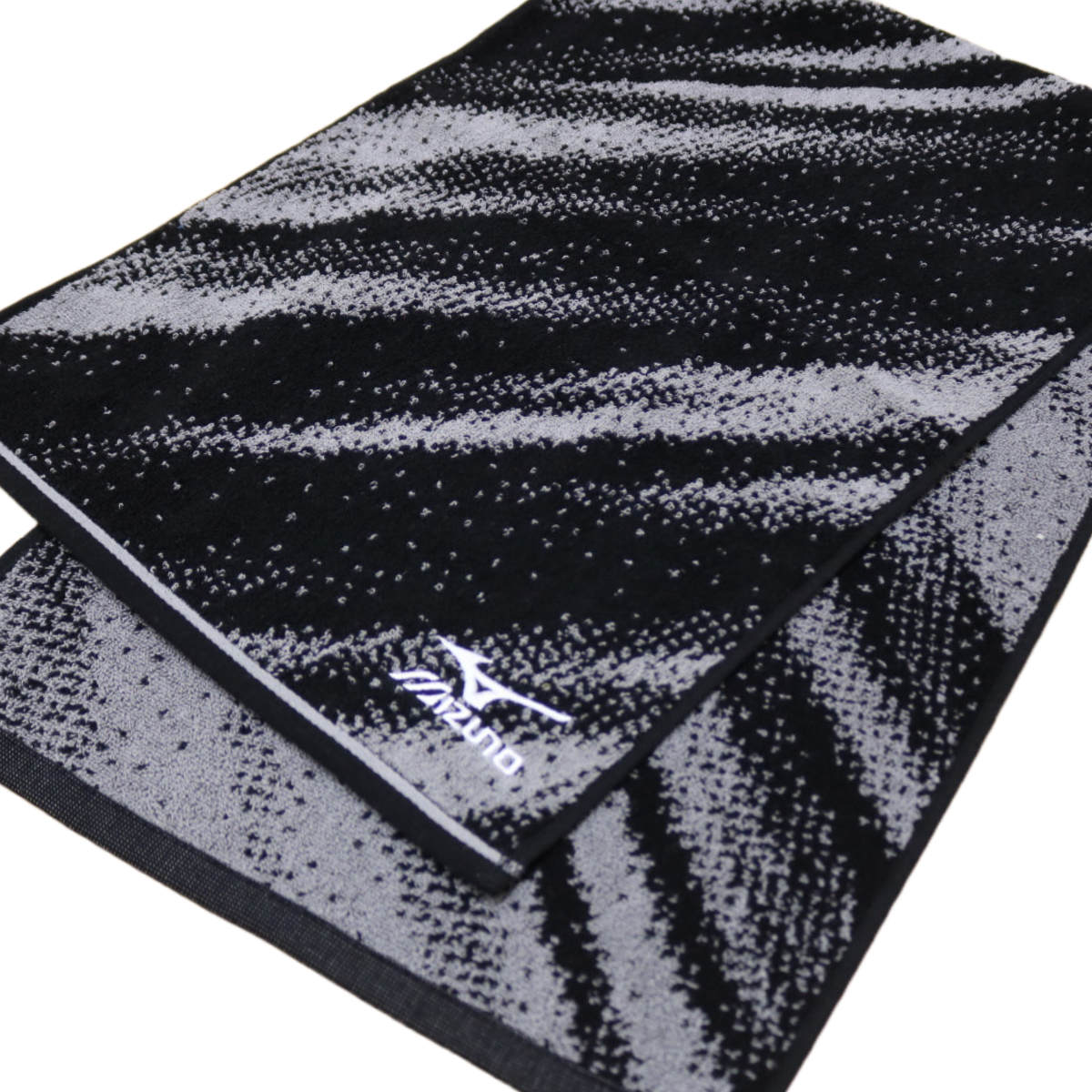 MIZUNO（ミズノ） フェイスタオル 34×80cm ホワイト ブラック