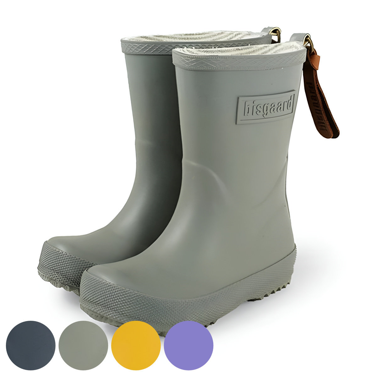 長靴 子供用 bisgaard KIDS RAINBOOTS 14〜20cm （ レインブーツ レインシューズ 雨靴 通園 入園 入学 子ども キッズ シンプル 無地 ）