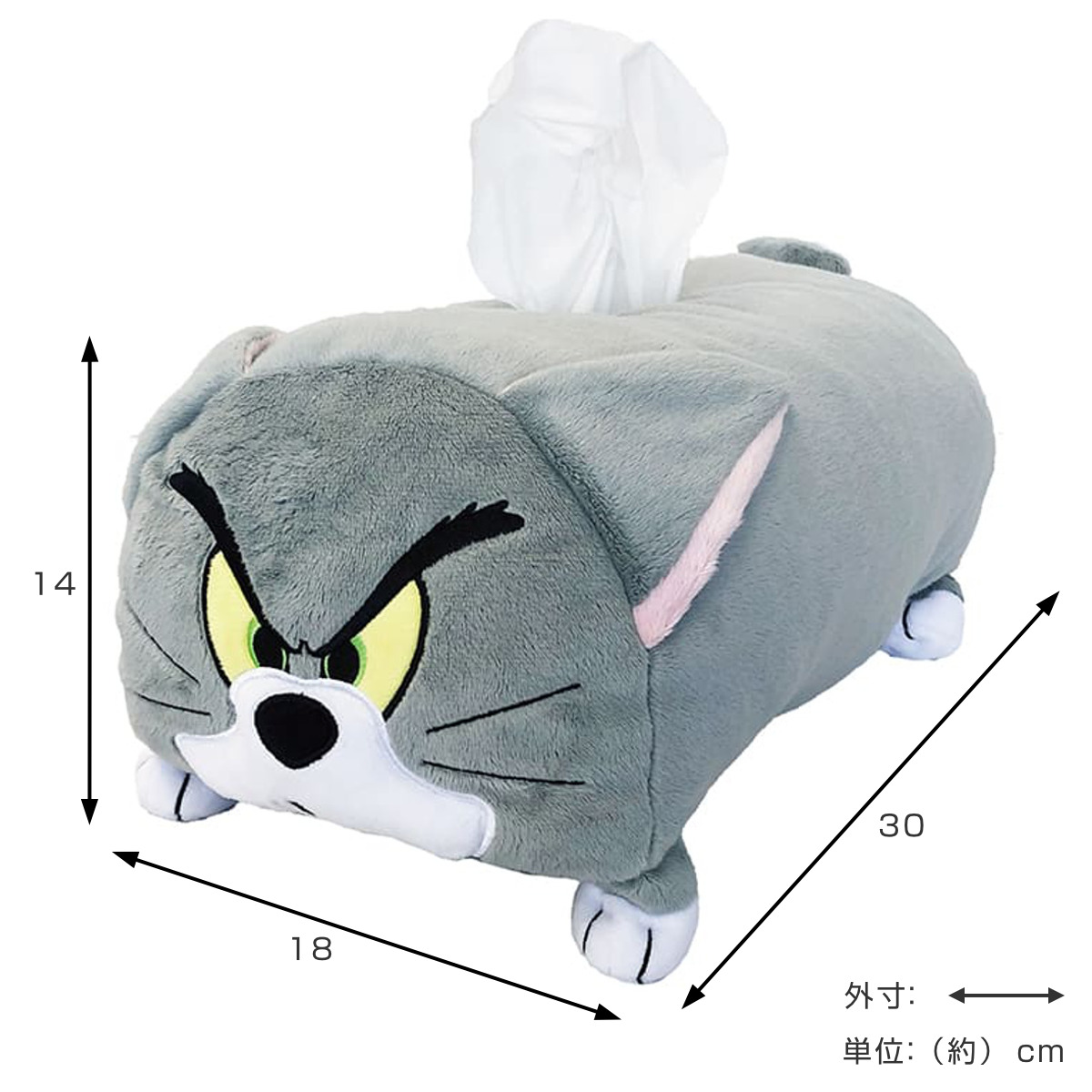 トムとジェリー ティッシュカバー ロールトム （ ティッシュケース