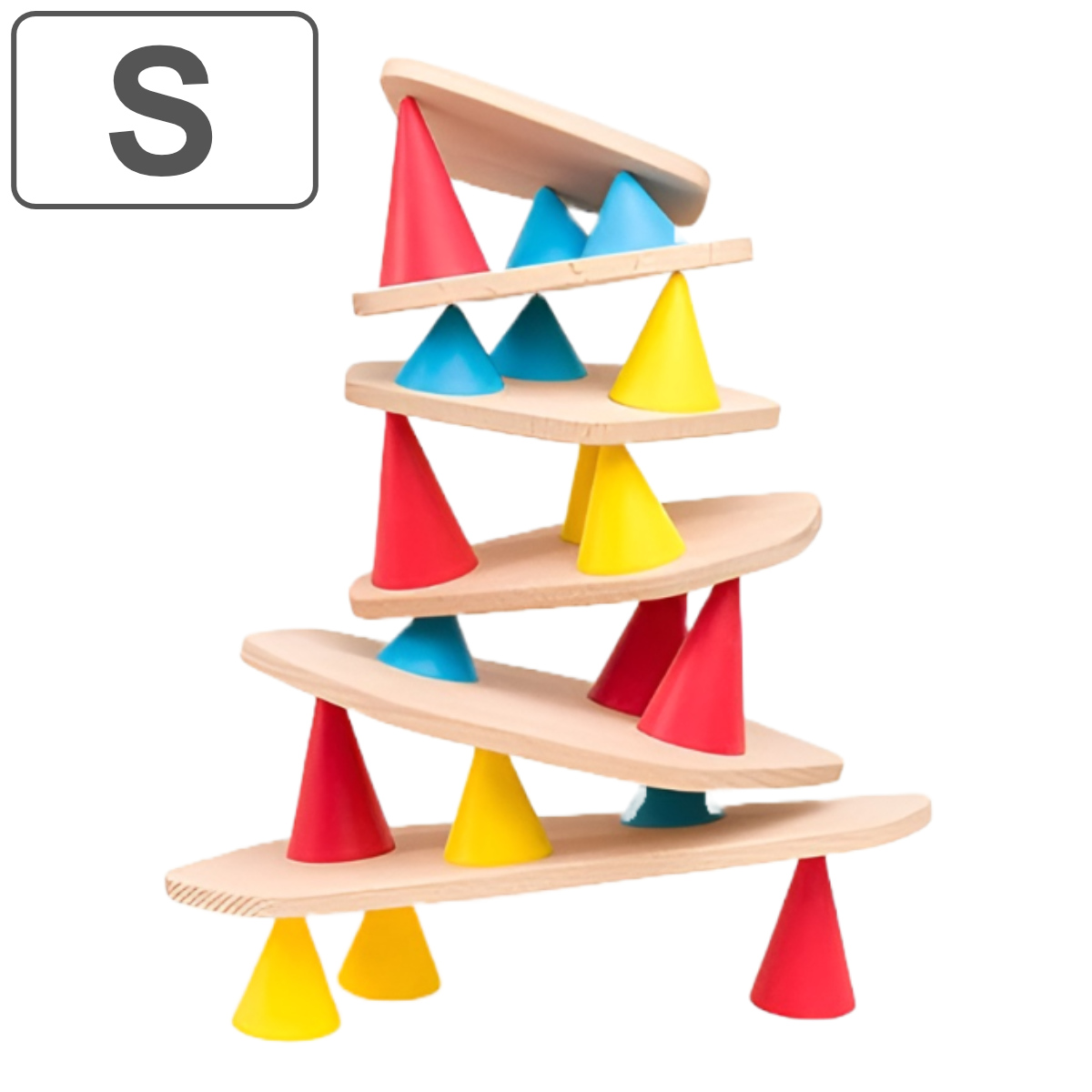 おもちゃ ピクス スモール・キット ( 知育玩具 木製おもちゃ 24ピース 積み木 ボードゲーム バランスゲーム 立体パズル 子ども キッズ 幼児 プレゼント )