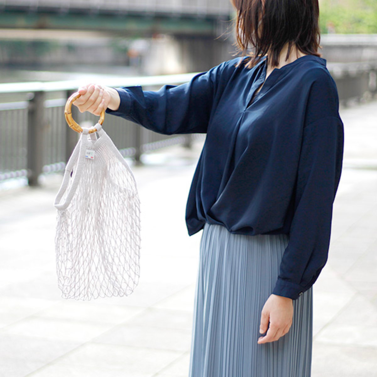 seajapan sea シー リバーシブル巾着 バッグ drawer yori - メルカリ