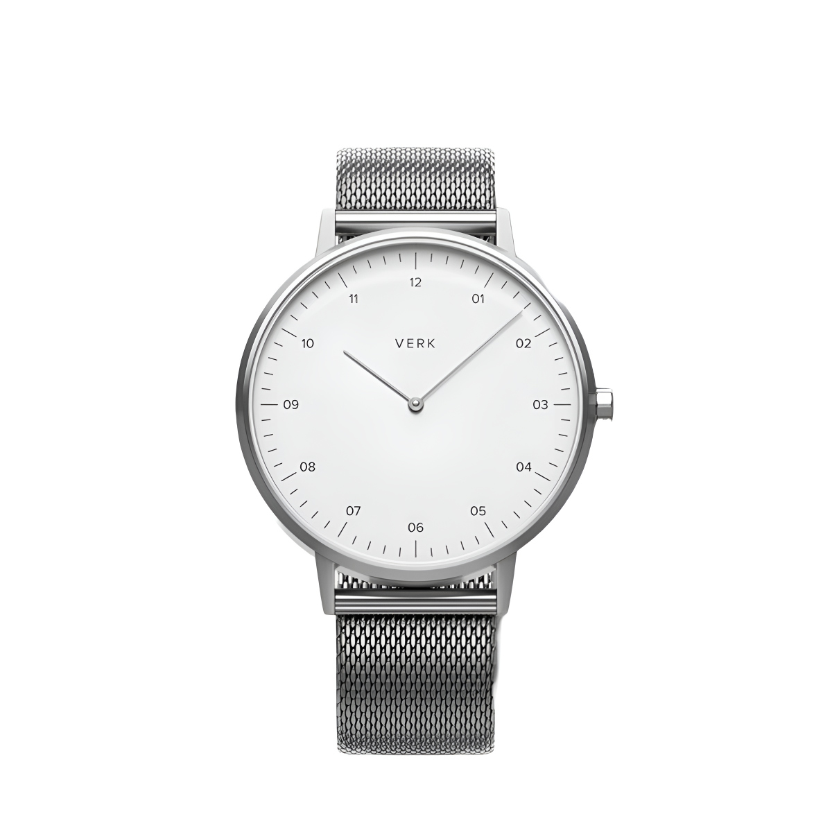 シルバー ステンレススチール アナログ腕時計 腕時計 VERK WATCH STAIB MESH スチールメッシュ スウェーデン （ 時計