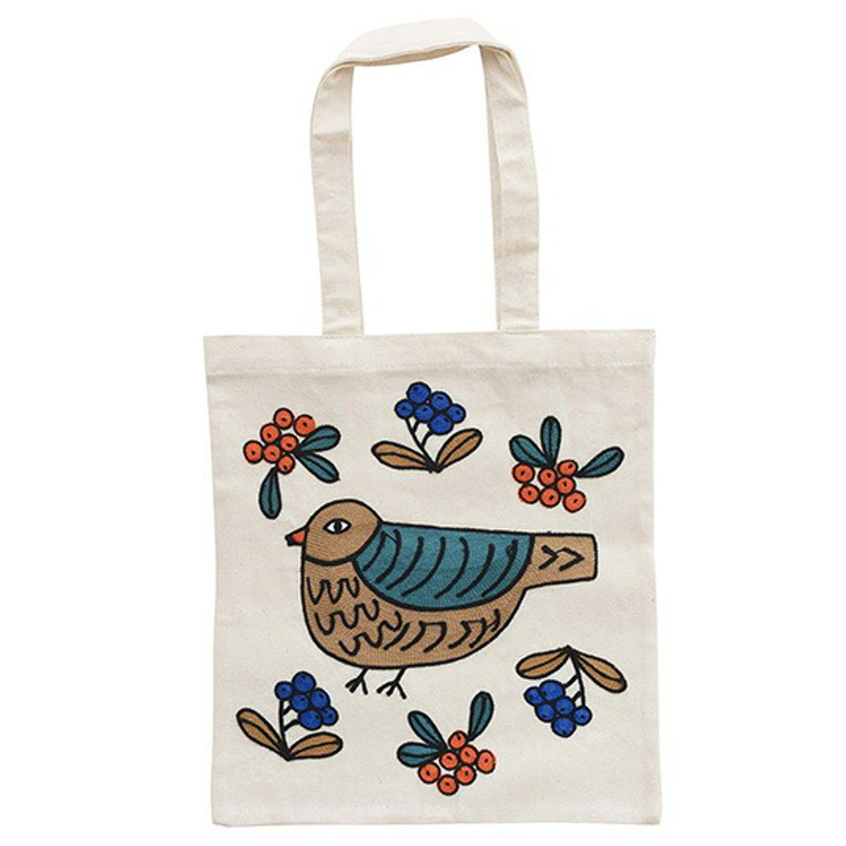 美品◆March April May ブルー エコバッグ リネン 刺繍 トート 美品◇March April May ブルー エコバッグ リネン 刺繍 トート