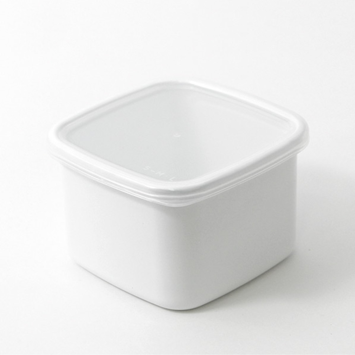 野田琺瑯（noda horo） 保存容器 800ml ホワイトシリーズ スクエア M