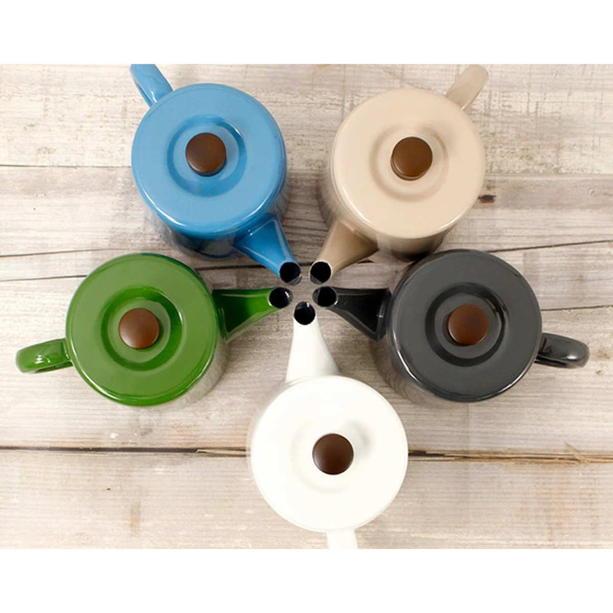 野田琺瑯（noda horo） ケトル 1.5L ポトル PTR-1.5 （ 日本製 直火 IH