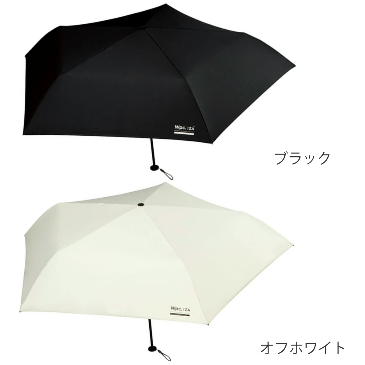 Wpc. 折りたたみ傘 Wpc IZA LIGHT&SLIM ブラック 晴雨兼用 コンパクト