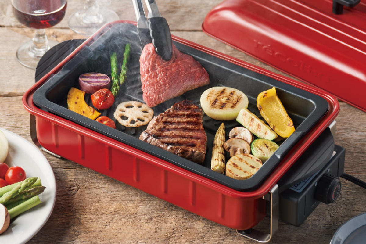 récolte  BBQ グリル鍋 レッド récolte HOME BBQ グリル鍋 レッド ホームバーベキュー