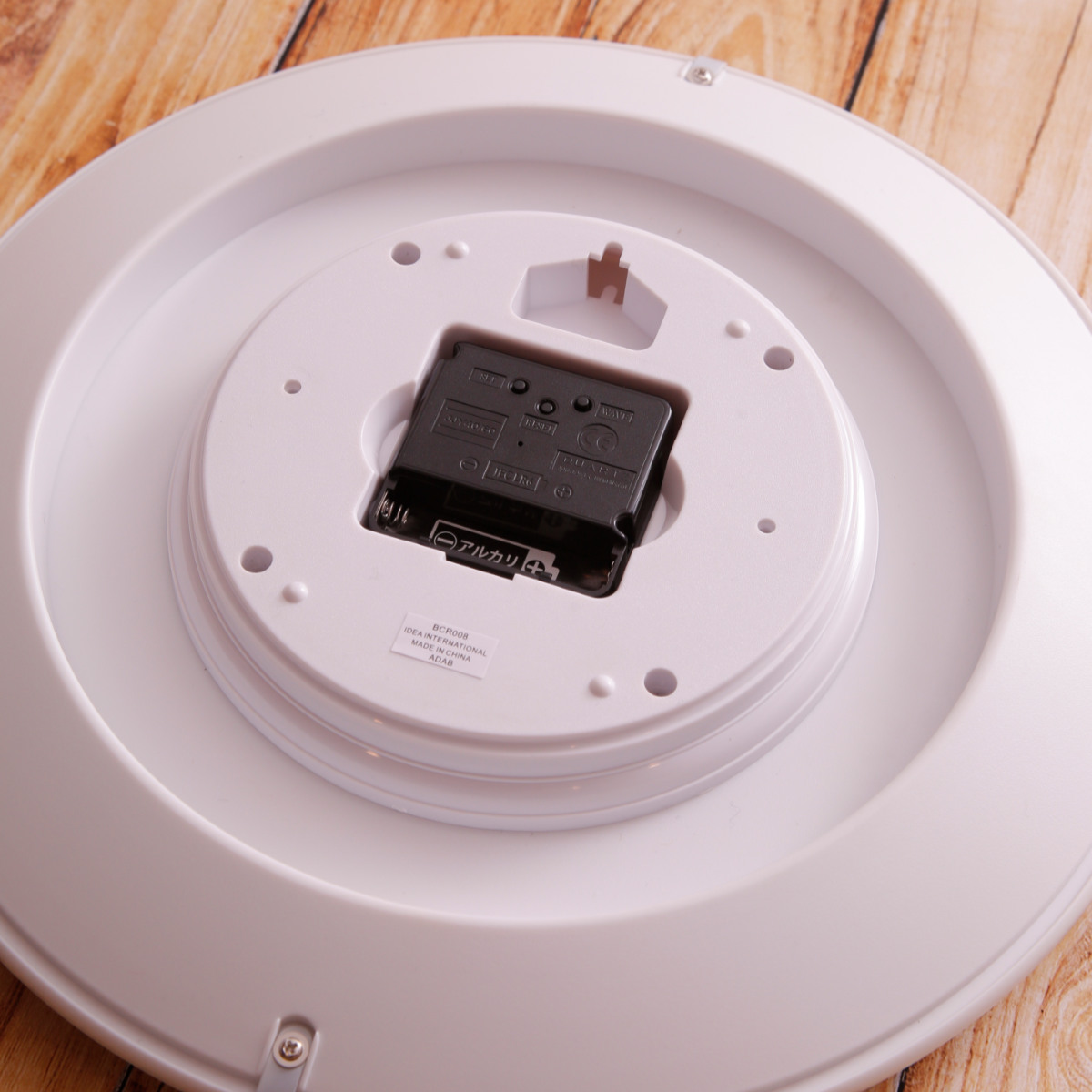 BRUNO（ブルーノ） 掛け時計 ビンテージウッドクロック 電波時計