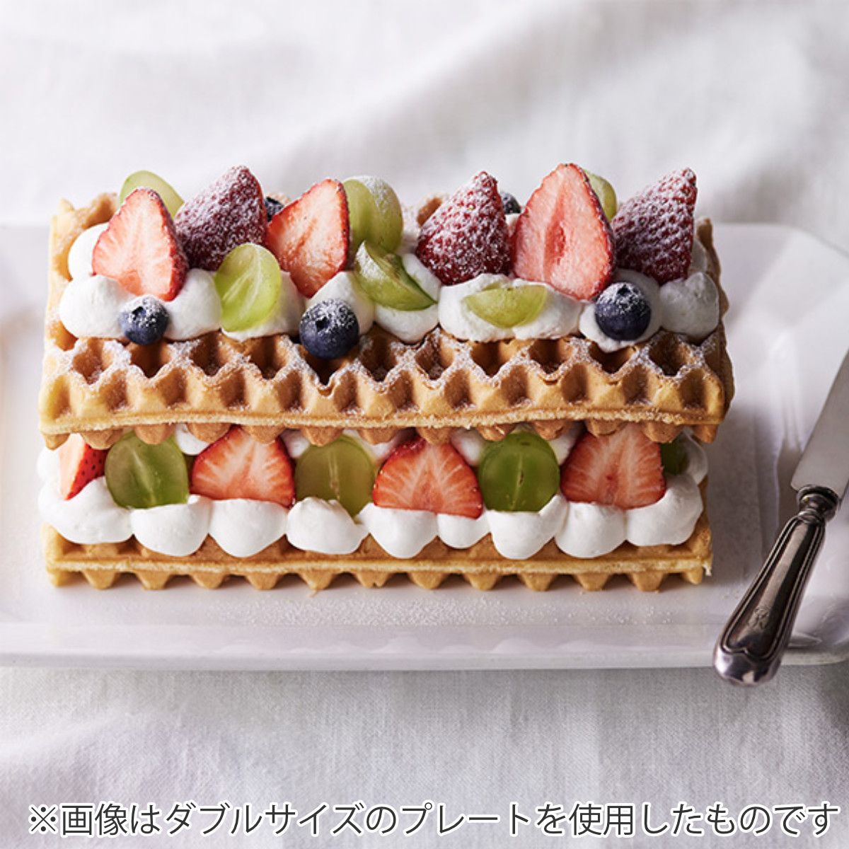 BRUNO（ブルーノ） グリルサンドメーカー シングル用プレート ワッフル