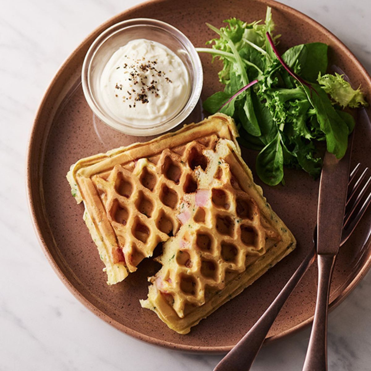 BRUNO（ブルーノ） グリルサンドメーカー ダブル用プレート ワッフル