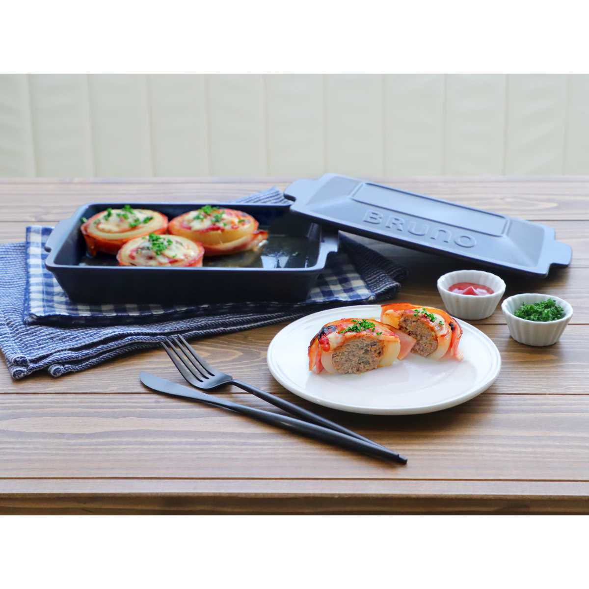 BRUNO（ブルーノ） セラミックグリルパン オーブン対応 電子レンジ対応
