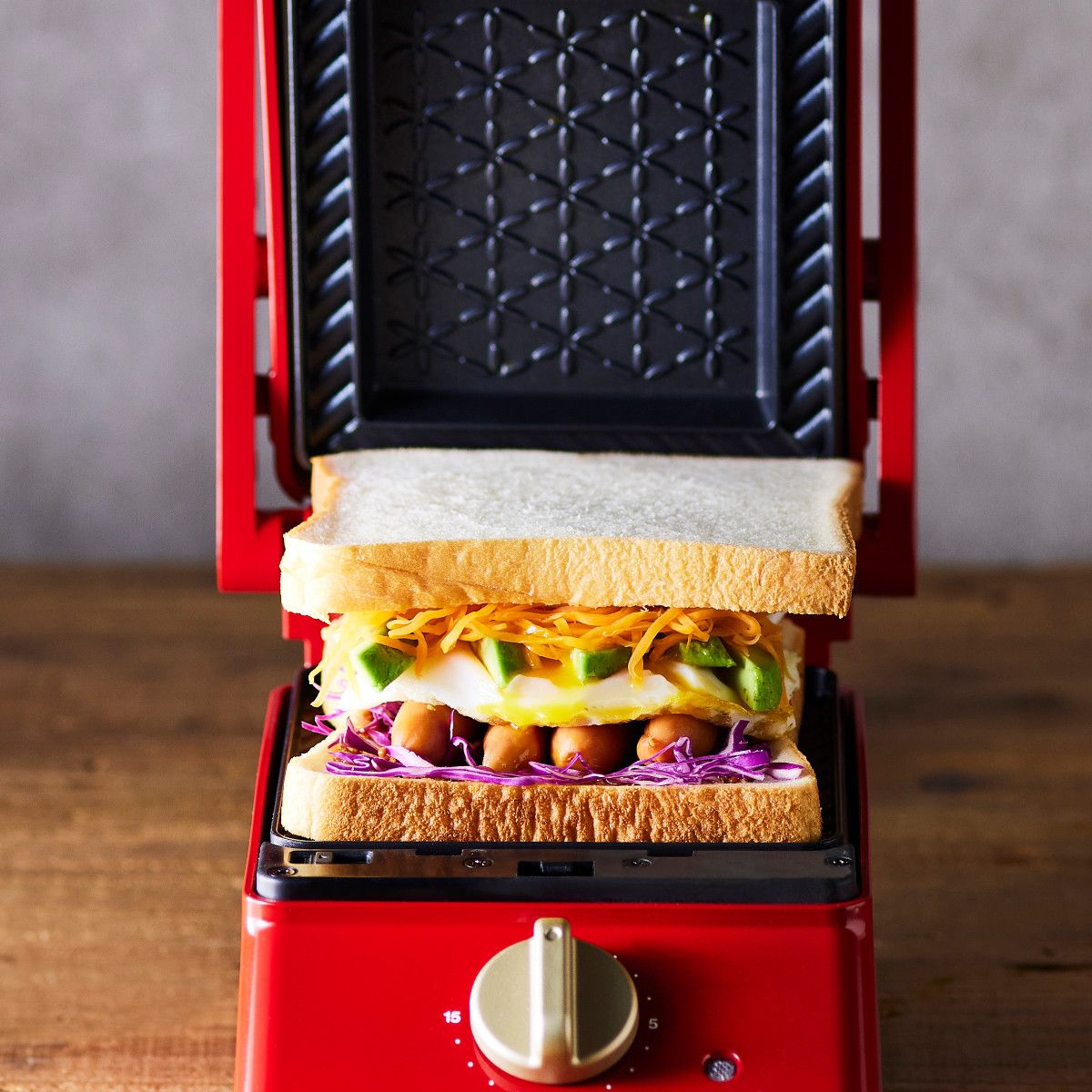 BRUNO（ブルーノ） グリルサンドメーカー シングル 両面焼き 550W