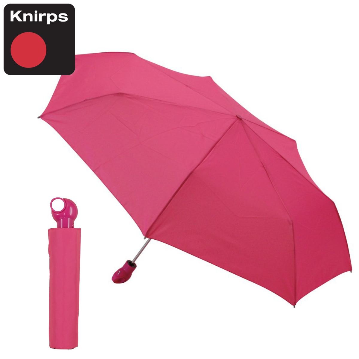 Knirps 正規販売店 折りたたみ傘 Knirps 折りたたみ傘 FLOYD ピンク 自動開閉 （ クニルプス