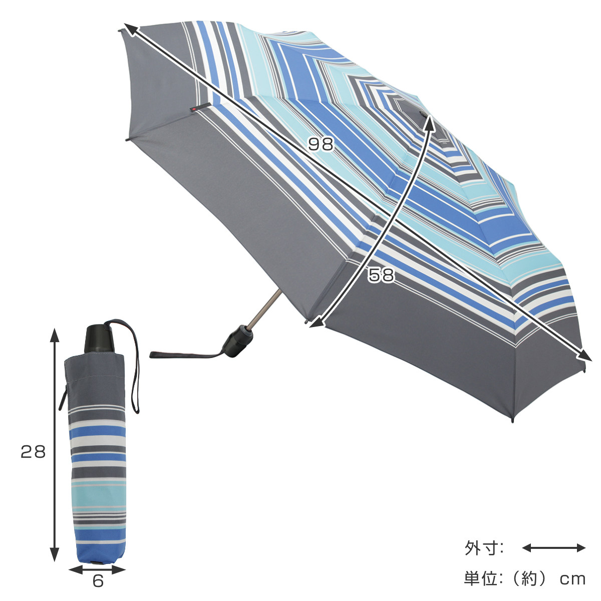 Knirps (クニルプス) 折りたたみ傘 晴雨兼用、自動開閉式 Knirps（クニルプス） 折りたたみ傘 Knirps T200 自動開閉