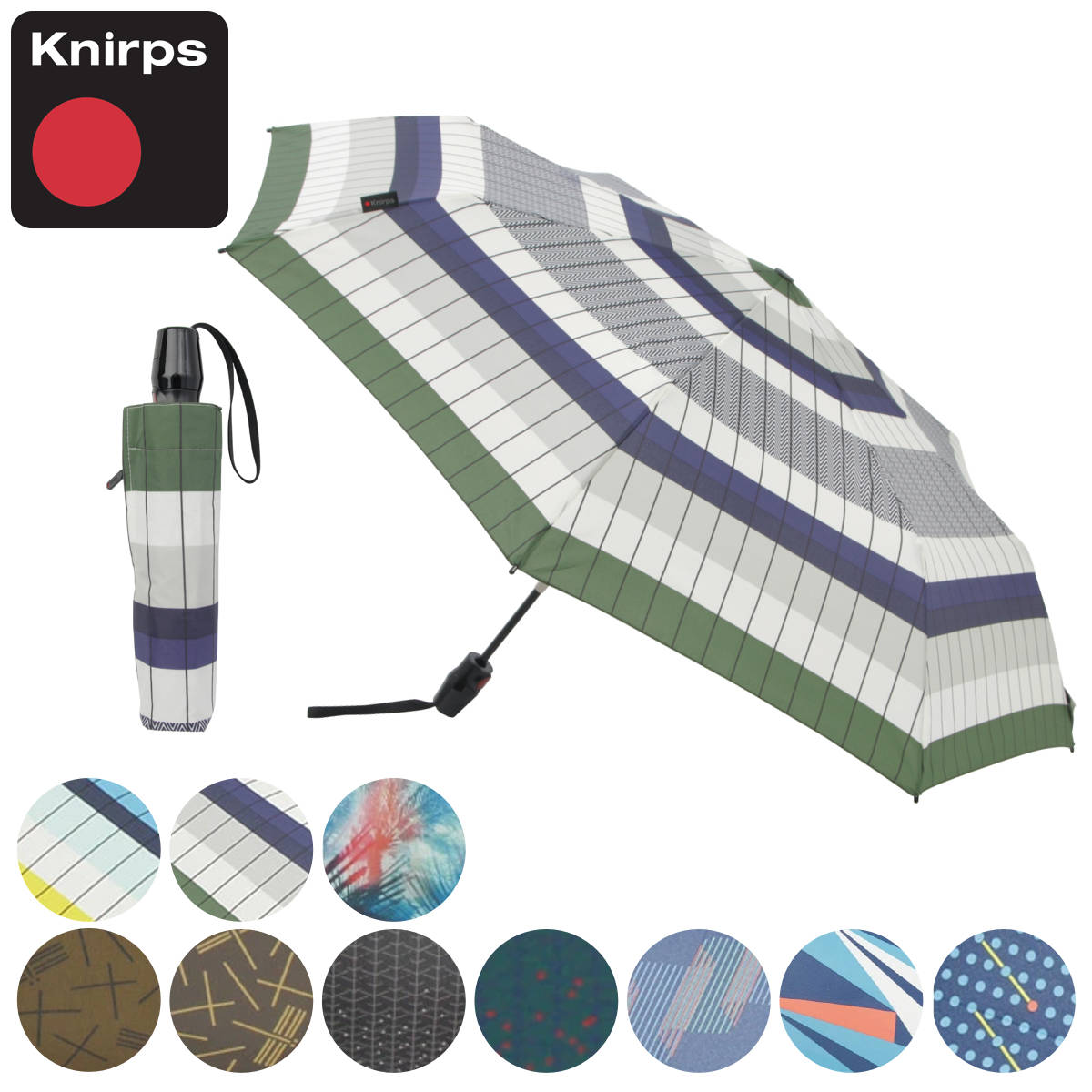 折りたたみ傘 Knirps T220 軽量 自動開閉 （ クニルプス 折り畳み傘 晴雨兼用 雨傘 日傘 傘 コンパクト ワンタッチ 専用ケース付き セーフティロック 53cm おりたたみ傘 折り畳み ミニ傘 かさ UVカット 5年間保障 頑丈 軽い ） Knirps（クニルプス） 折りたたみ傘 Knirps T220 軽量 自動開閉