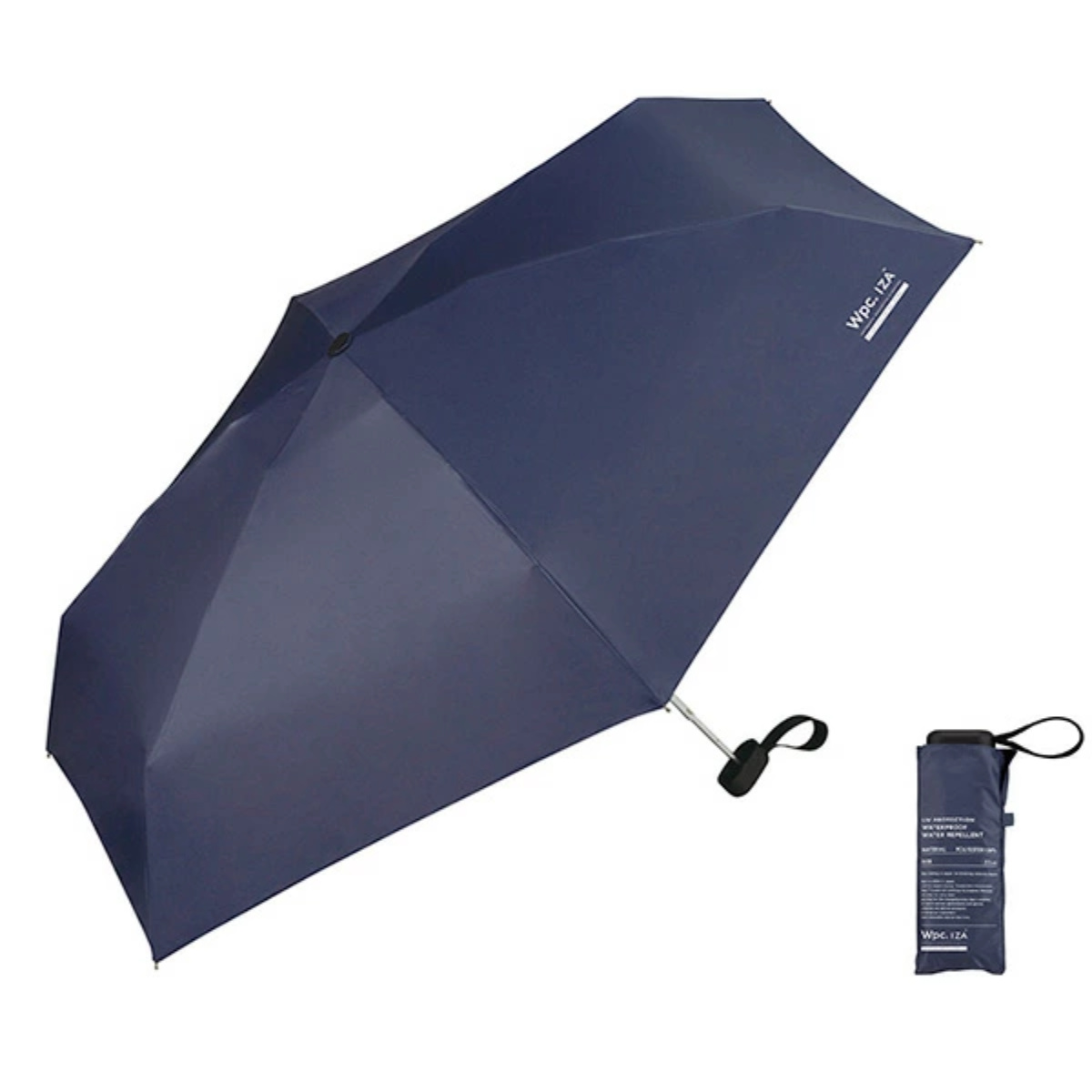 Wpc. 折りたたみ傘 Wpc IZA compact ブラック 晴雨兼用 コンパクト