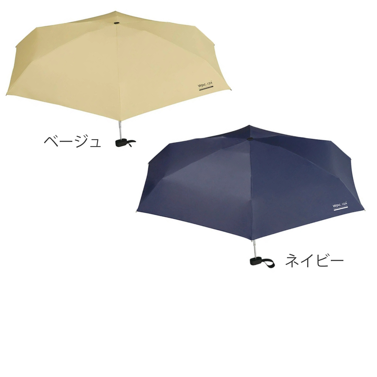 Wpc. 折りたたみ傘 Wpc IZA compact ブラック 晴雨兼用 コンパクト